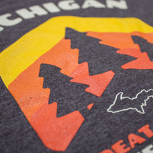 Load image into Gallery viewer, Mens Michigan Pines T-shirt (Heather Brown)
