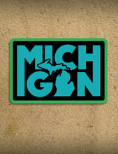 Load image into Gallery viewer, Word Stack - 4&quot; Michigan Sticker

