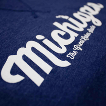 Load image into Gallery viewer, Michigan Script French Terry Crew Sweatshirt
