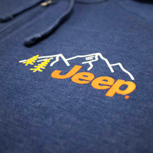 Load image into Gallery viewer, Mens Jeep® Never Stop Exploring Zip French Terry Hooded Sweatshirt - Denim
