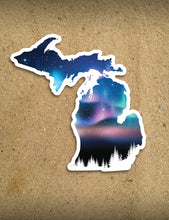 Load image into Gallery viewer, Northern Lights - 4&quot; Michigan Sticker
