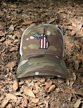 Load image into Gallery viewer, Old Glory Trucker Cap - Camo
