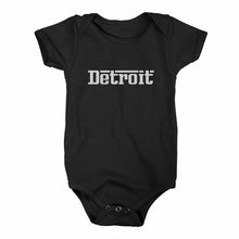 Load image into Gallery viewer, Baby Onesie - Detroit Grigio - Black
