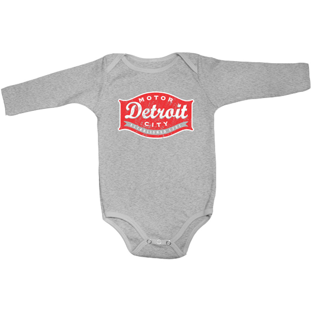 Baby Onesie - Detroit Buckle Longsleeve-FINAL SALE
