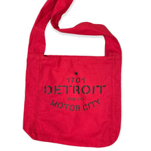 Load image into Gallery viewer, Detroit Stencil Crossbody Bag – Red
