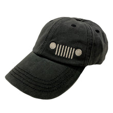 Load image into Gallery viewer, Hat - Jeep Grille Chino Twill Hat - Washed Black
