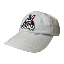 Load image into Gallery viewer, Hat - Jeep Wave USA Chino Twill Patch Hat - White
