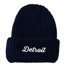 Load image into Gallery viewer, Hat - Detroit Thirsty Script Flip Chunky Knit - Multiple Colors
