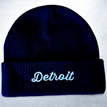Load image into Gallery viewer, Hat - Detroit Thirsty Script Flip Knit - Navy
