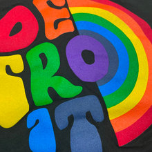 Load image into Gallery viewer, Unisex/Mens Detroit Rainbow T-shirt (Black)
