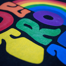 Load image into Gallery viewer, Crew Sweatshirt - Detroit Rainbow - Black

