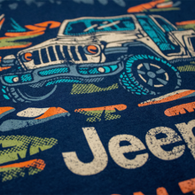 Load image into Gallery viewer, Ladies Jeep® Freedom to Roam V-neck - Navy Blue

