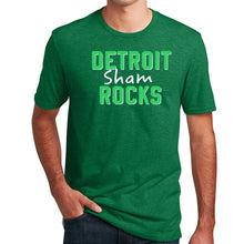 Load image into Gallery viewer, Mens Detroit Sham Rocks St. Patrick&#39;s Day T-shirt (Heather Kelly Green)
