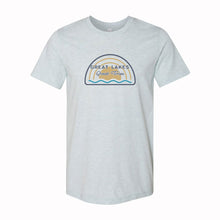Load image into Gallery viewer, Mens Michigan Great Lakes Great Times T-shirt (Heather Ice Blue)-FINAL SALE
