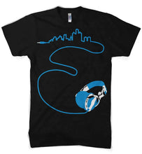 Load image into Gallery viewer, Mens Detroit Headphones T-shirt (Black)-FINAL SALE
