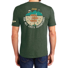 Load image into Gallery viewer, Mens Jeep® For All Life&#39;s Adventures T-Shirt - Heather Forest Green
