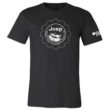 Load image into Gallery viewer, Mens Jeep® Performance Distressed Logo T-Shirt - Black
