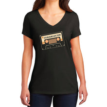 Load image into Gallery viewer, Ladies Jeep® Adventure Mixtape T-Shirt - Black

