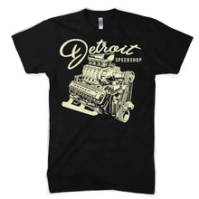Load image into Gallery viewer, Mens Detroit Speed Shop Rocket T-shirt (Black)
