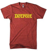 Load image into Gallery viewer, Mens Detroit Rosso T-shirt (Heather Red)
