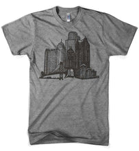Load image into Gallery viewer, Mens Triblend Detroit Stand Tall T-shirt (Grey)
