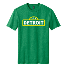 Load image into Gallery viewer, Mens Detroit Street Sign T-shirt (Heather Kelly Green)
