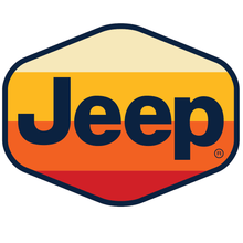 Load image into Gallery viewer, Sticker - Jeep® Text Stripes Hex
