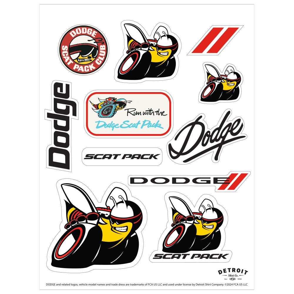 Sticker - Dodge Scatpack - Sheet
