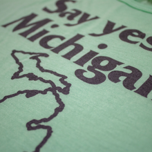 Load image into Gallery viewer, Ladies Relaxed Racerback Tank Top - Say Yes To Michigan Mint
