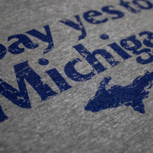 Load image into Gallery viewer, Youth - Say Yes To Michigan T-shirt - Triblend Grey
