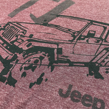 Load image into Gallery viewer, Mens Jeep® TJ Wrangler - LDD Series - Triblend Burgundy T-Shirt
