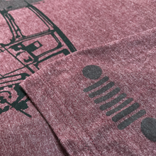 Load image into Gallery viewer, Mens Jeep® TJ Wrangler - LDD Series - Triblend Burgundy T-Shirt
