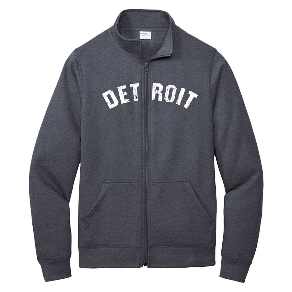 Fleece - Detroit Bend Track Jacket - Heather Navy