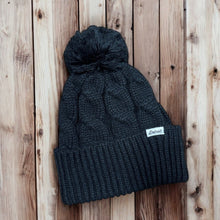 Load image into Gallery viewer, Hat - Detroit Thirsty Tag Cable Knit - Black
