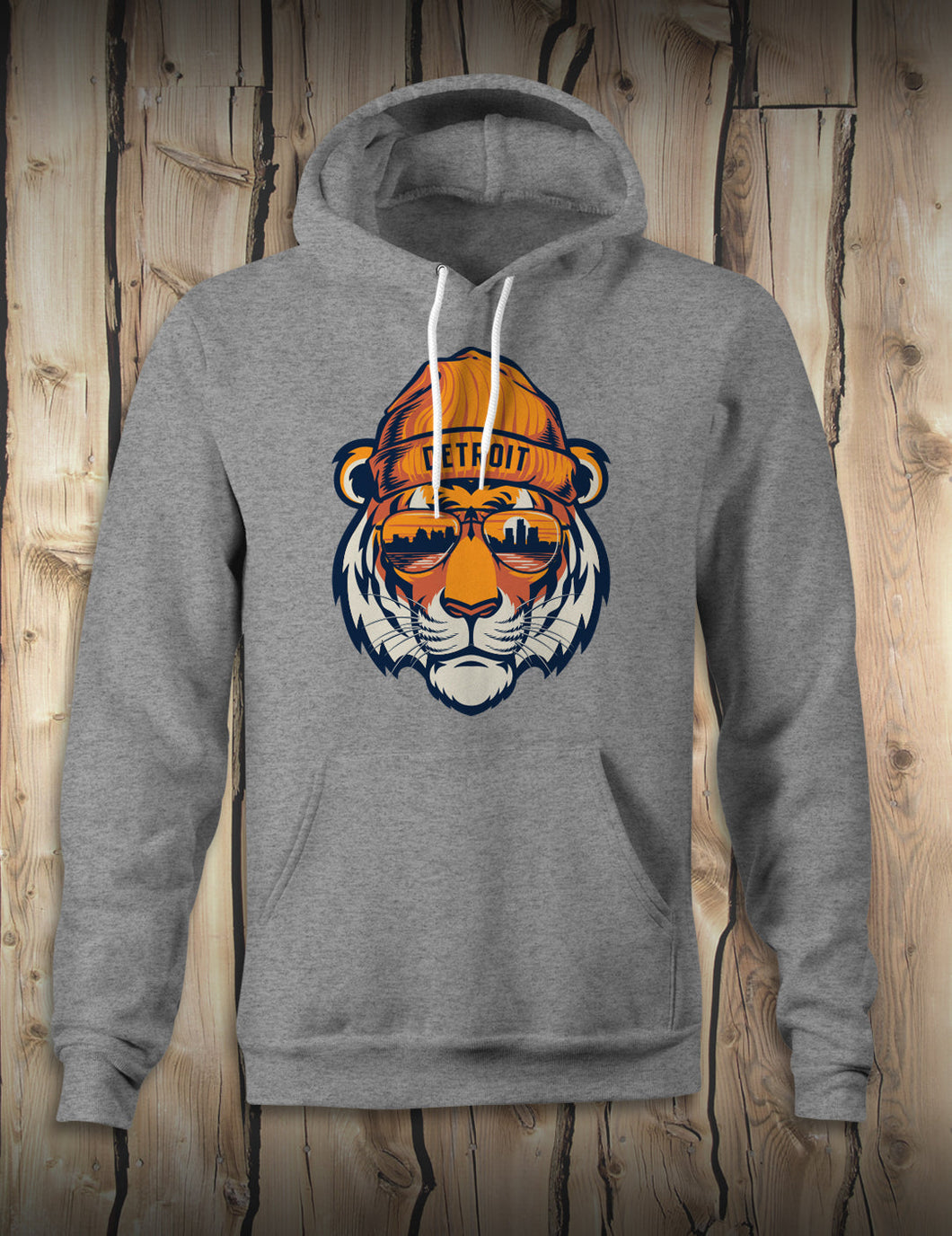 Tiger Head - Unisex Hoodie - Athletic Heather Gray