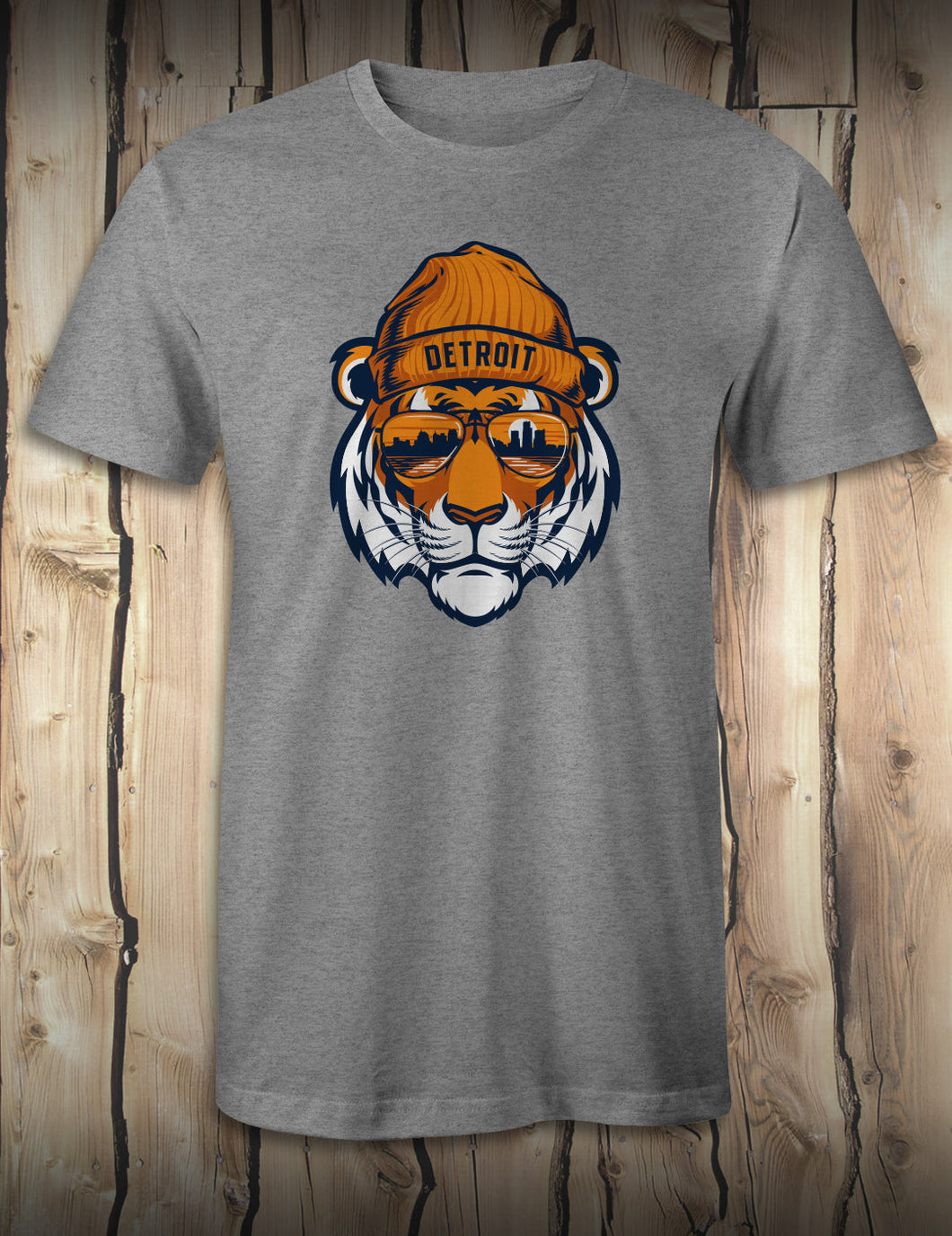 Tiger Head - Heather Gray