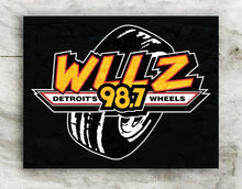 Load image into Gallery viewer, Metal Sign - Detroit&#39;s Wheels - WLLZ
