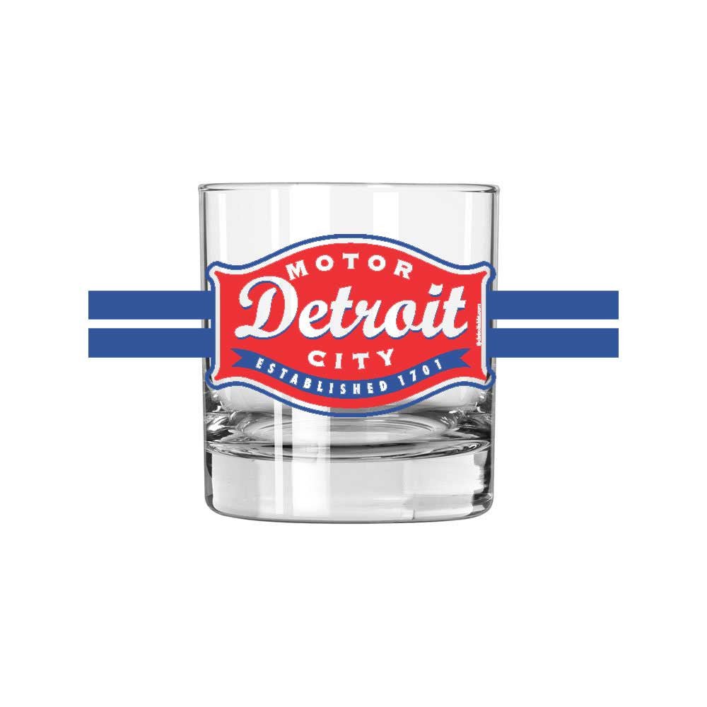 Whiskey Rocks Glass - Detroit Buckle