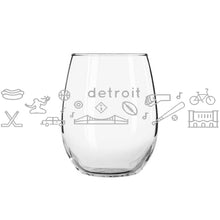 Load image into Gallery viewer, Wine Glass - Detroit Icons
