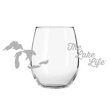 Load image into Gallery viewer, Wine Glass - The Lake Life
