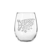 Load image into Gallery viewer, Wine Glass - Detroit Vintage Font
