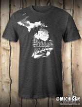 Load image into Gallery viewer, Woodcut Lake - Dark Heather
