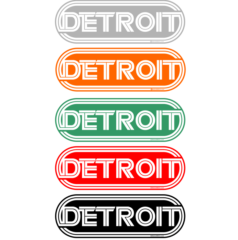Sticker - Detroit Wrap