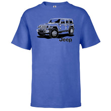 Load image into Gallery viewer, Youth Jeep JL Wrangler Line Art T-Shirt
