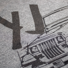 Load image into Gallery viewer, Mens Jeep® Wrangler YJ - LDD Series - Triblend Grey T-Shirt
