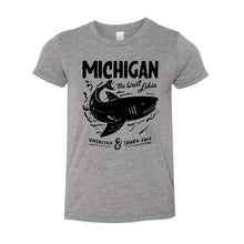 Load image into Gallery viewer, Youth - Michigan Unsalted &amp; Shark Free - Grey Triblend
