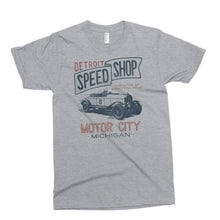 Load image into Gallery viewer, Youth - Detroit Speed Shop T-shirt - Sport Grey-FINAL SALE
