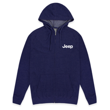 Load image into Gallery viewer, Mens Jeep® Text Zip French Terry Hooded Sweatshirt
