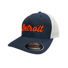 Load image into Gallery viewer, Hat - Detroit Thirsty Orange Flexfit - Navy/White
