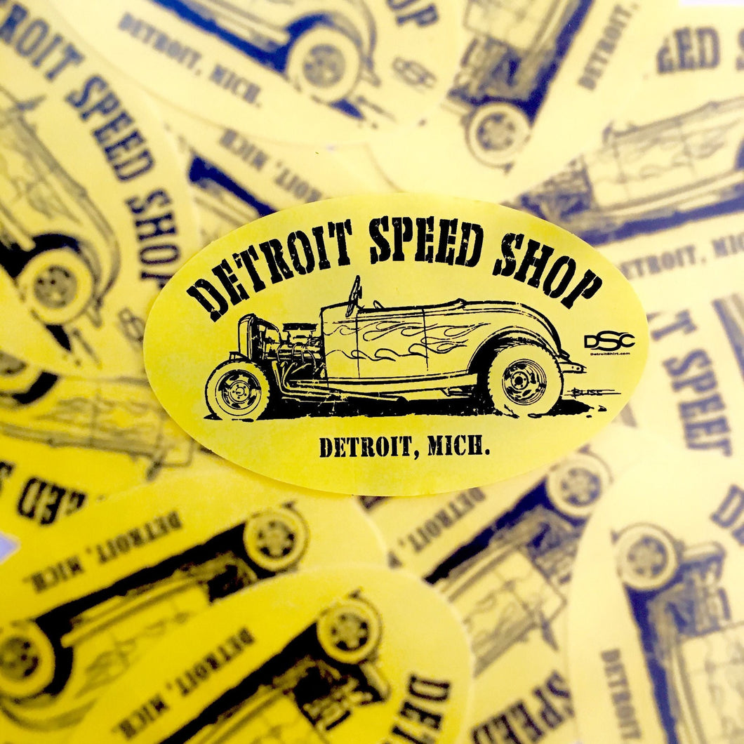 Sticker - Detroit speed shop ratrod